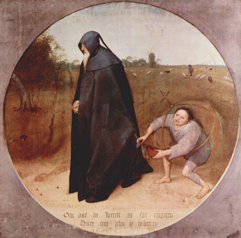 Pieter Bruegel the Elder Misanthrope Norge oil painting art